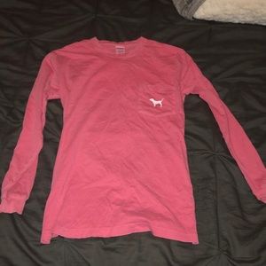 vs pink hot pink long sleeve